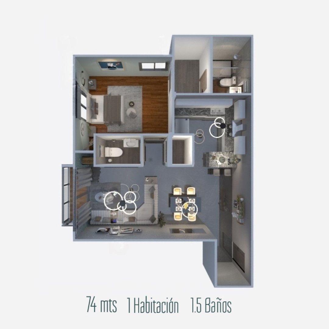 Apartamento en Los Cacicazgos, foto 2